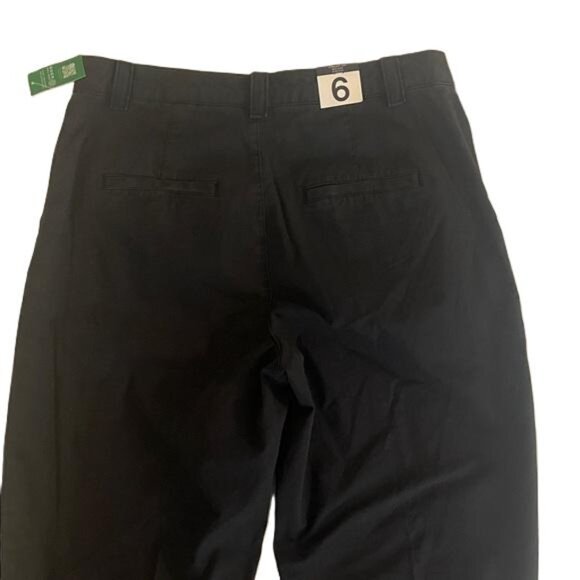 Gap Mid Rise Straight Up Khaki Pants Trousers Stretch Pockets Womens 6 - Picture 4 of 6